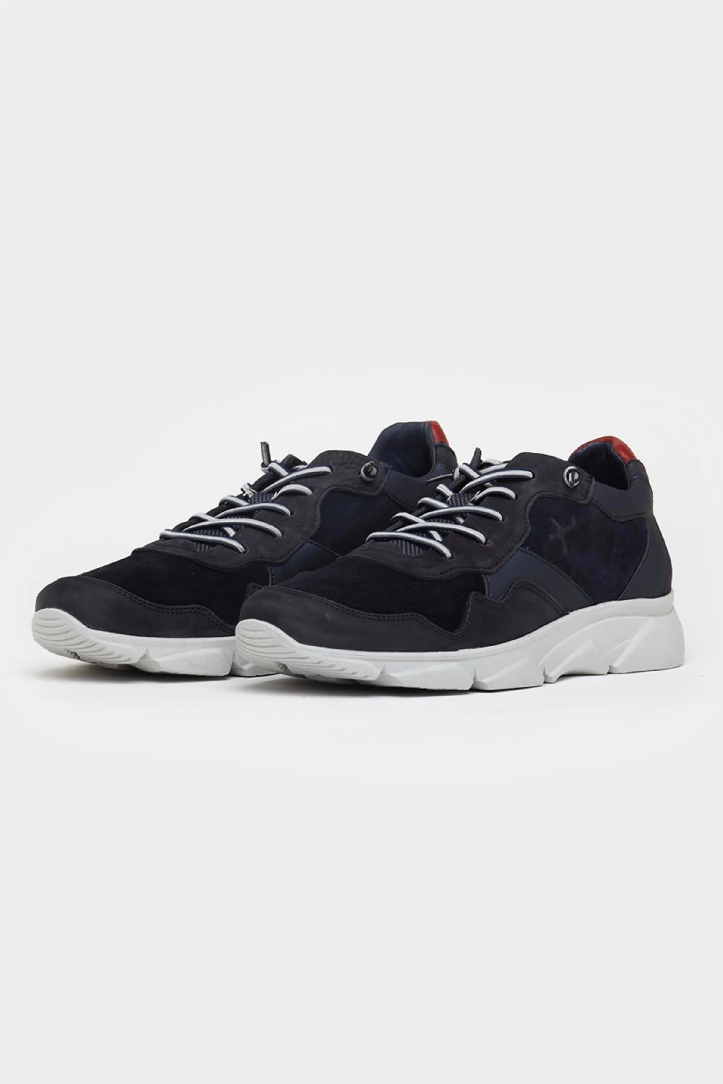 Cambridge Leather Trainers in Navy