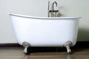 Cambridge Plumbing 57.5" x 29.5" Claw Foot Slipper Tub