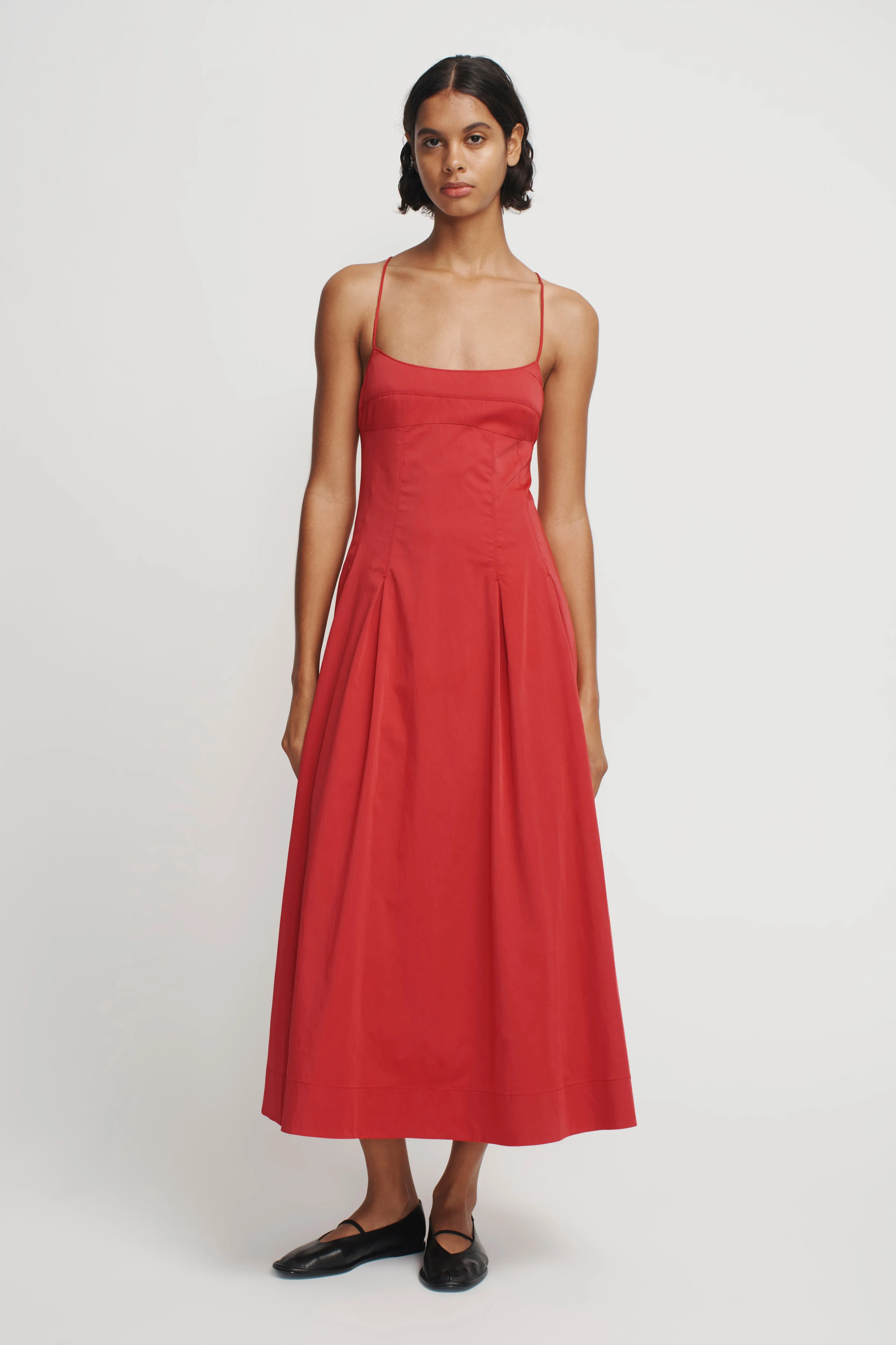 CARLOTTA MIDI DRESS SAMBA RED