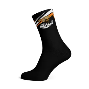 Cheetahs Black Socks
