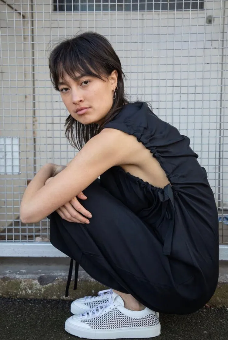 Chita Black Tie Dress