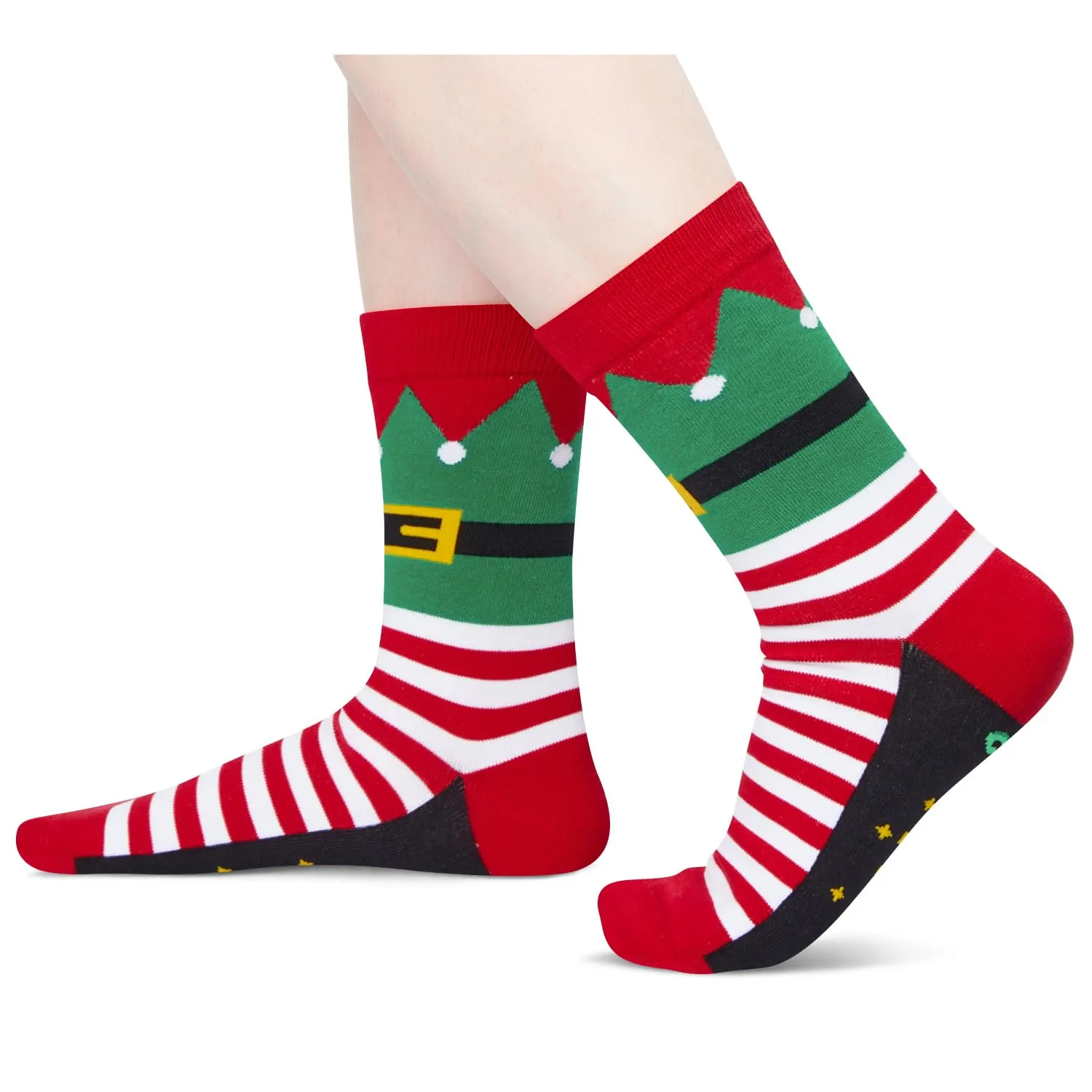 Christmas Gifts Stocking Socks for Men - Secret Santa Socks Xmas Stocking Stuffers for Him Grandpa - Grandpa Christmas Gifts In Red
