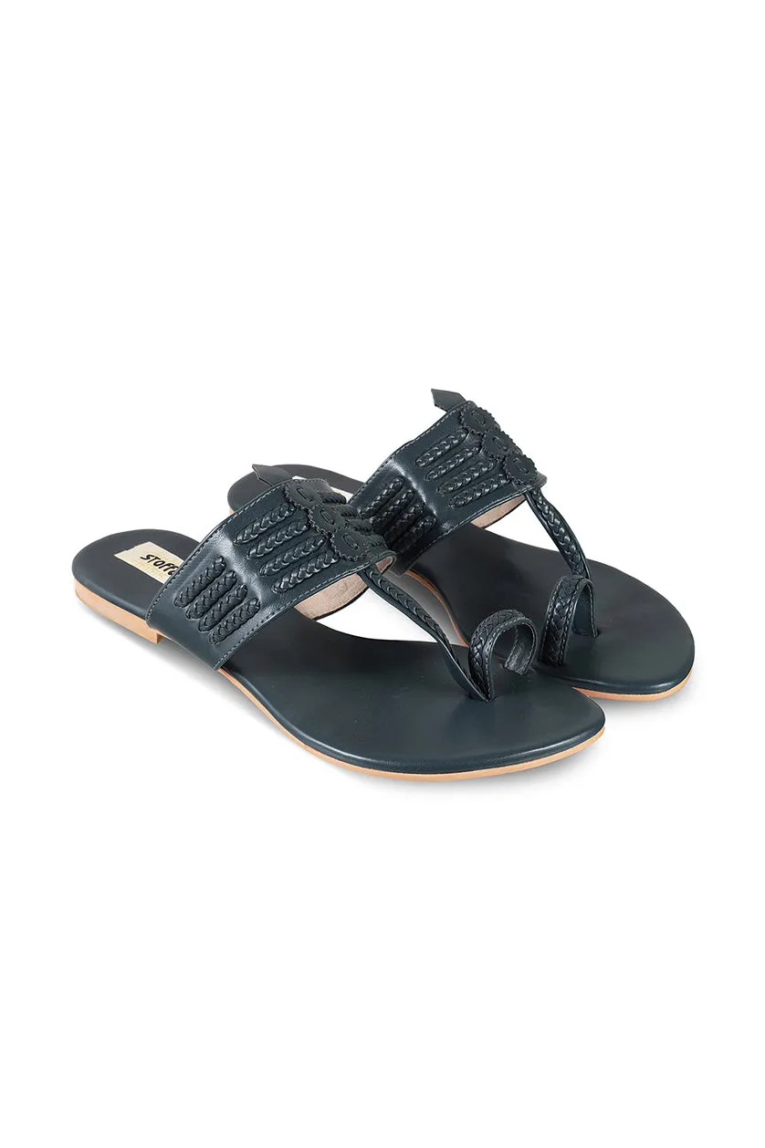 Classic K Flats Navy
