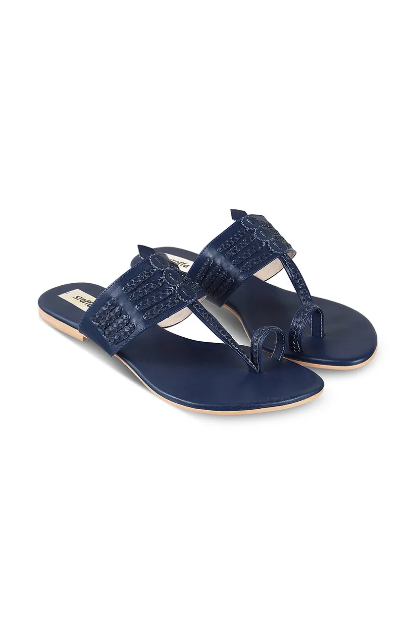 Classic K Flats Navy