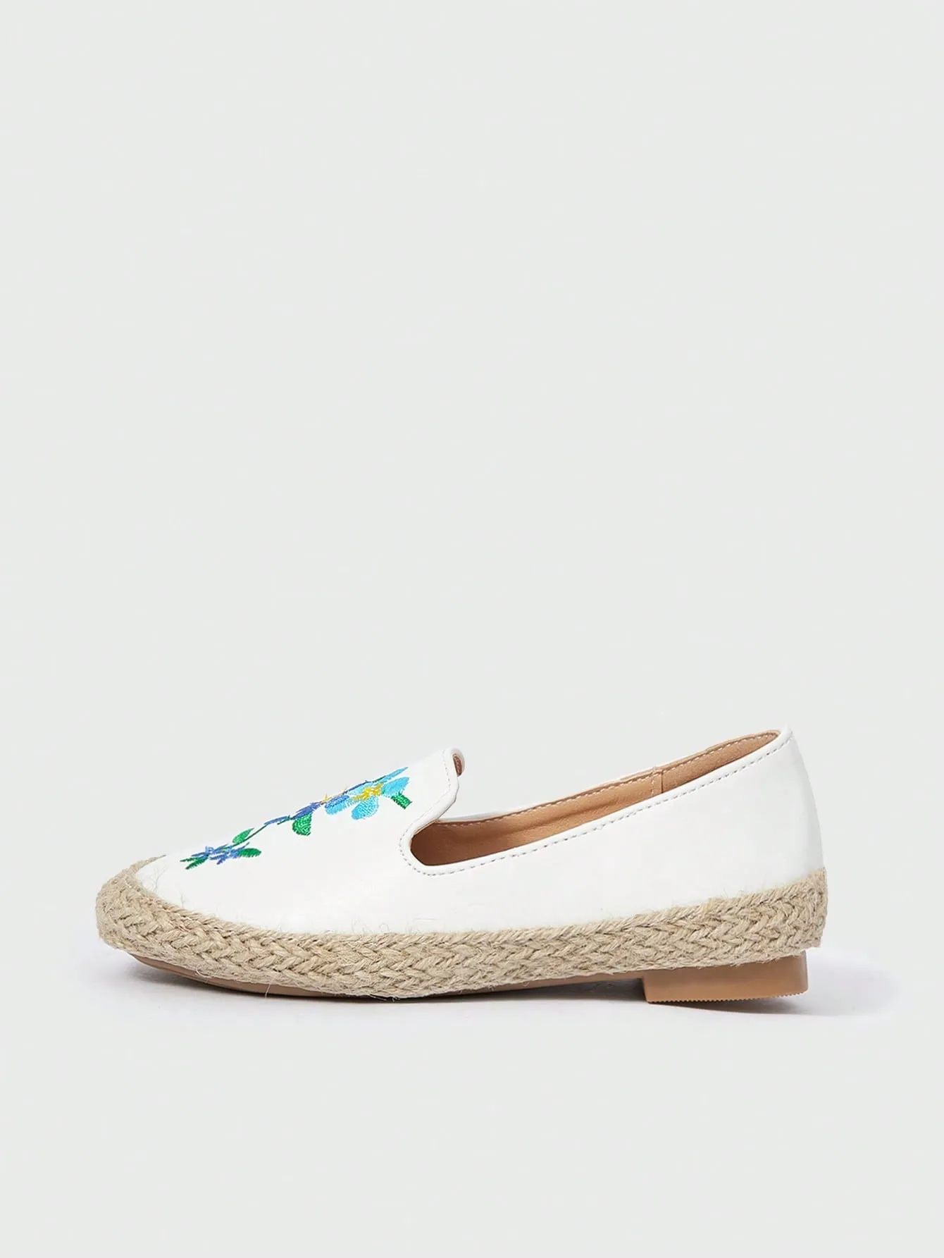 Comfortable & Breathable Linen Braid Gradient Color Embroidered  Flat- FD