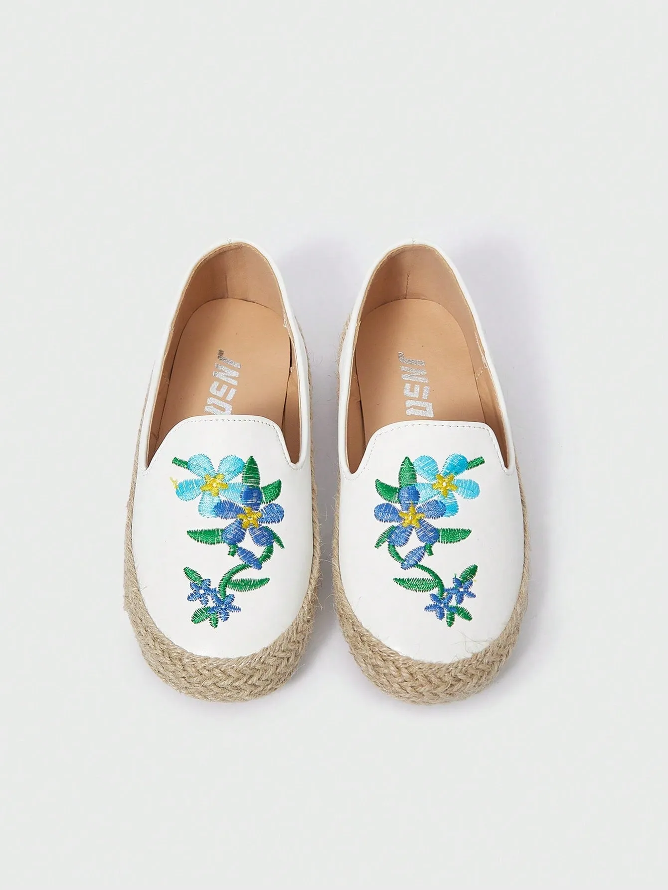 Comfortable & Breathable Linen Braid Gradient Color Embroidered  Flat- FD