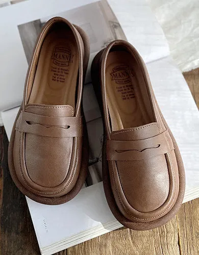 Comfortable Soft Soles Wide Toe Box Loafers