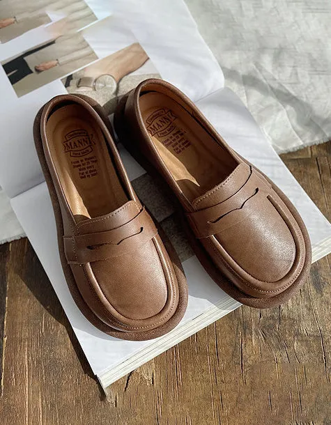 Comfortable Soft Soles Wide Toe Box Loafers