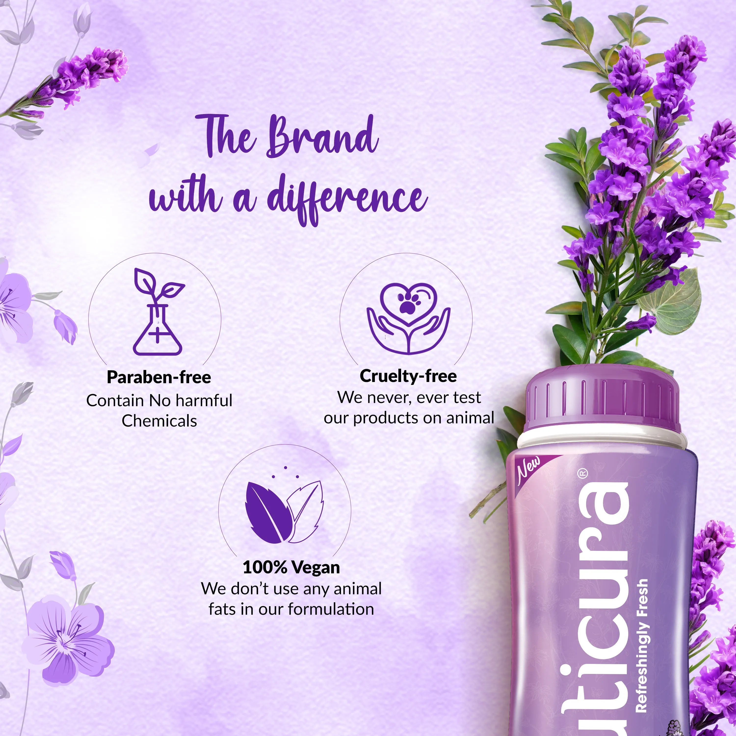 Cuticura Lavender Mist Talcum Powder 100g