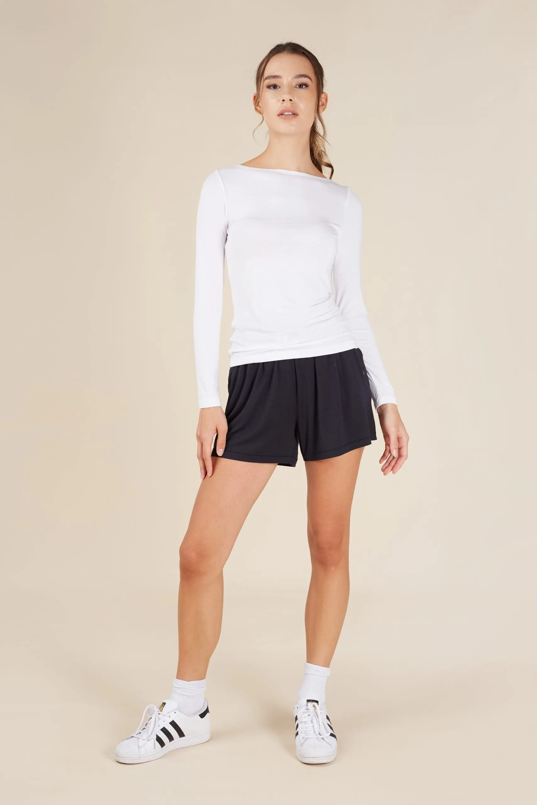 Daydream Boat Neck Long Sleeve Top
