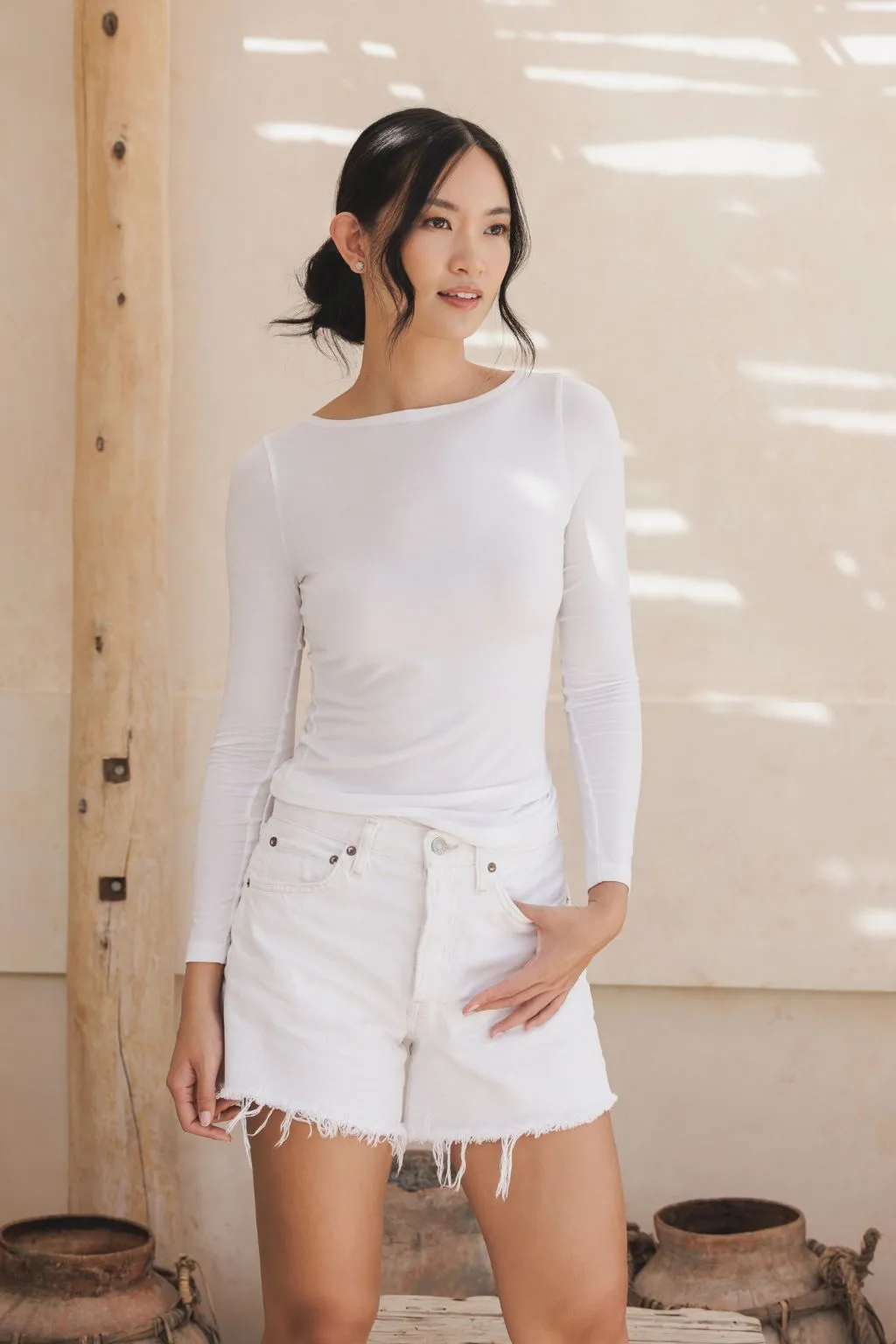Daydream Boat Neck Long Sleeve Top