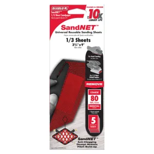 Diablo 3-2/3" x 9" SandNetTM Reusable Sanding Sheets (5 Pack)