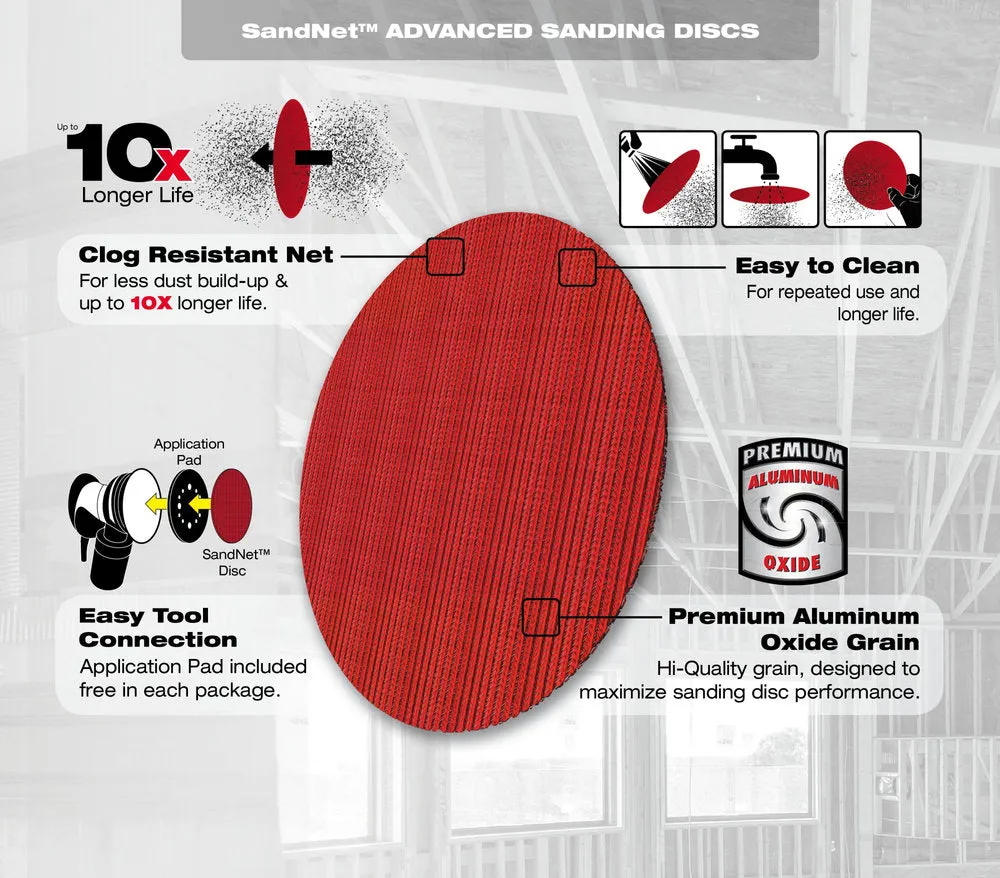 Diablo 5" SandNet™ Discs with Connection Pad (50- Pack)