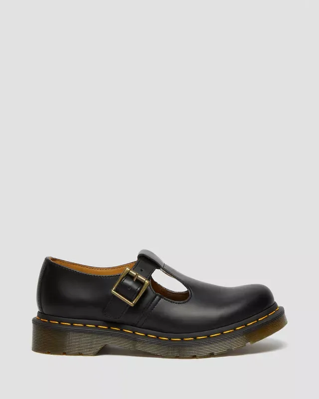 Dr Martens Polley Smooth Leather Mary Janes Black