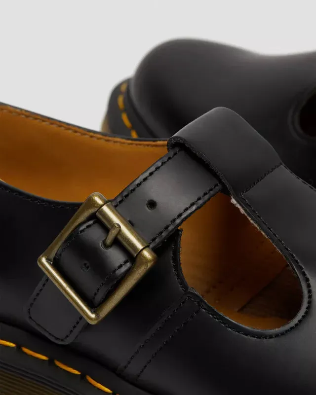 Dr Martens Polley Smooth Leather Mary Janes Black