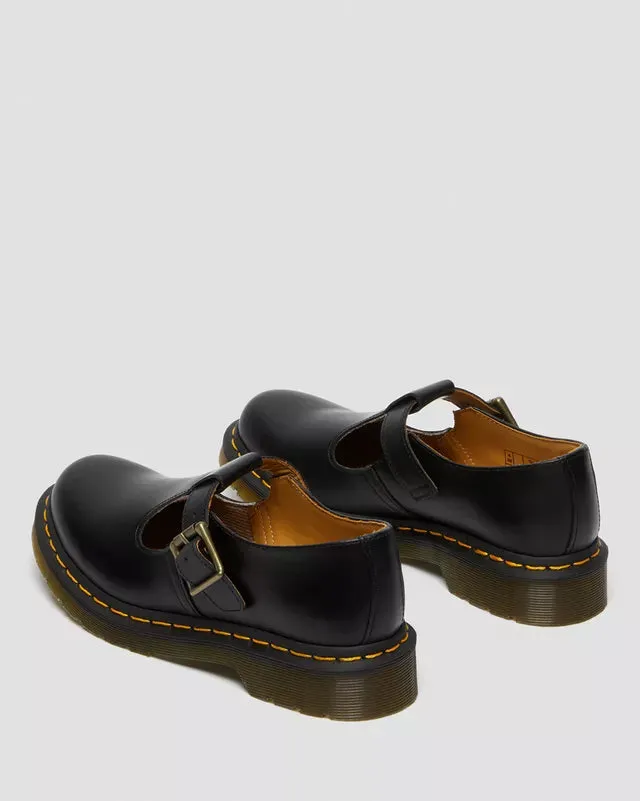 Dr Martens Polley Smooth Leather Mary Janes Black