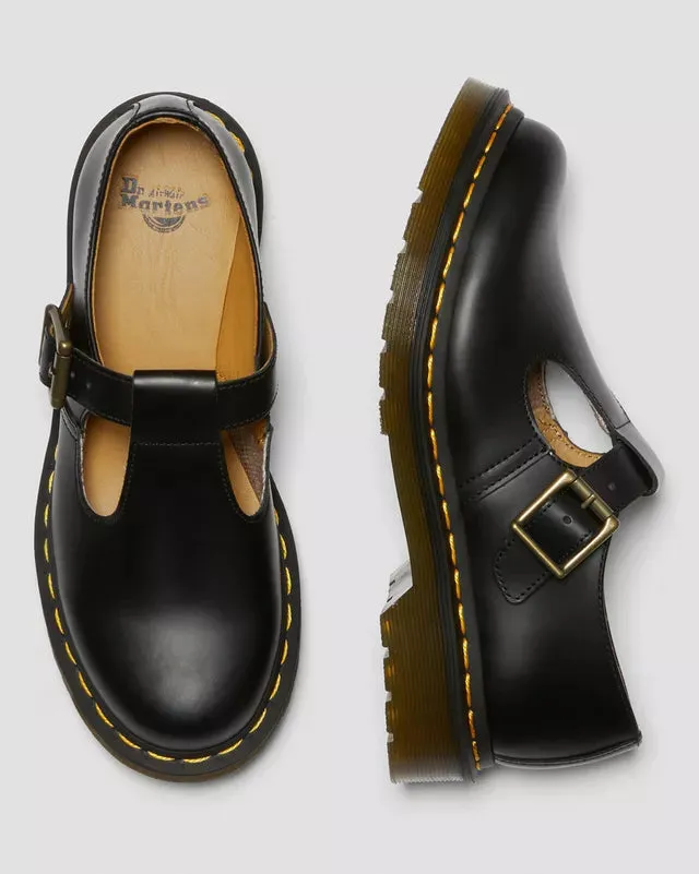 Dr Martens Polley Smooth Leather Mary Janes Black