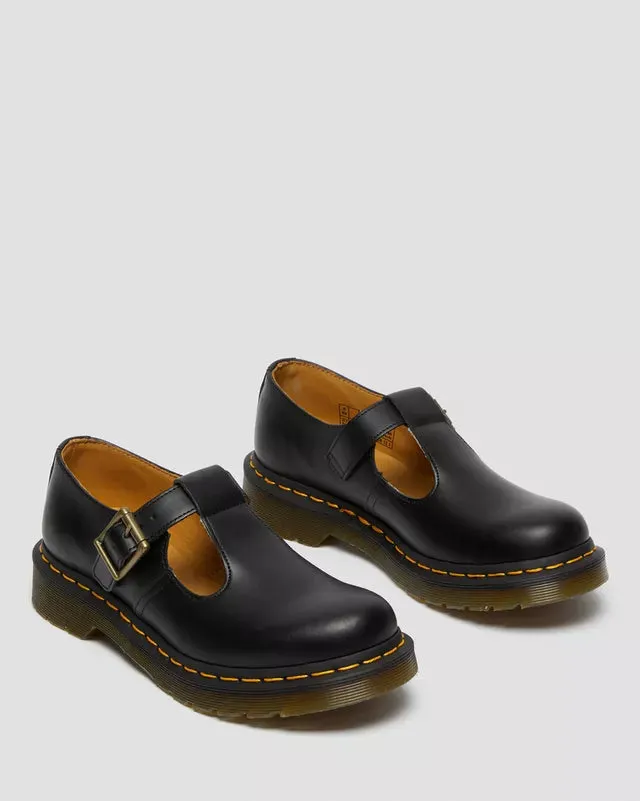 Dr Martens Polley Smooth Leather Mary Janes Black
