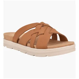 Easy Spirit Star Strap Sandal in New Ambra Synthetic (Medium Brown) Size 8 M NEW