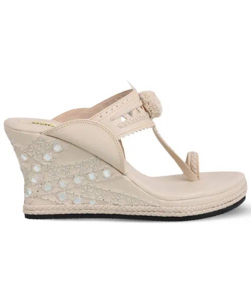 Embroidered Wedge - Noor