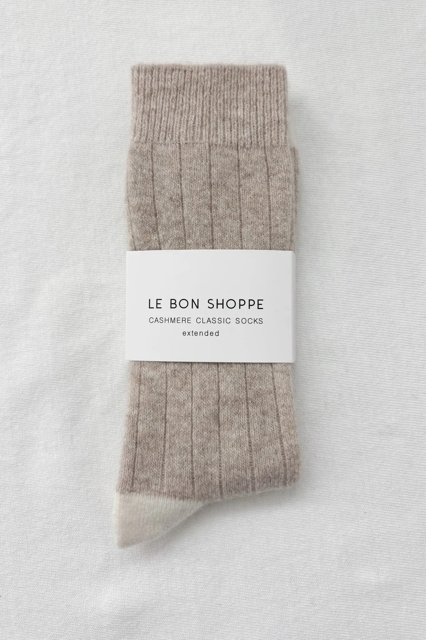 EXTENDED Cashmere Classic Socks - Fawn