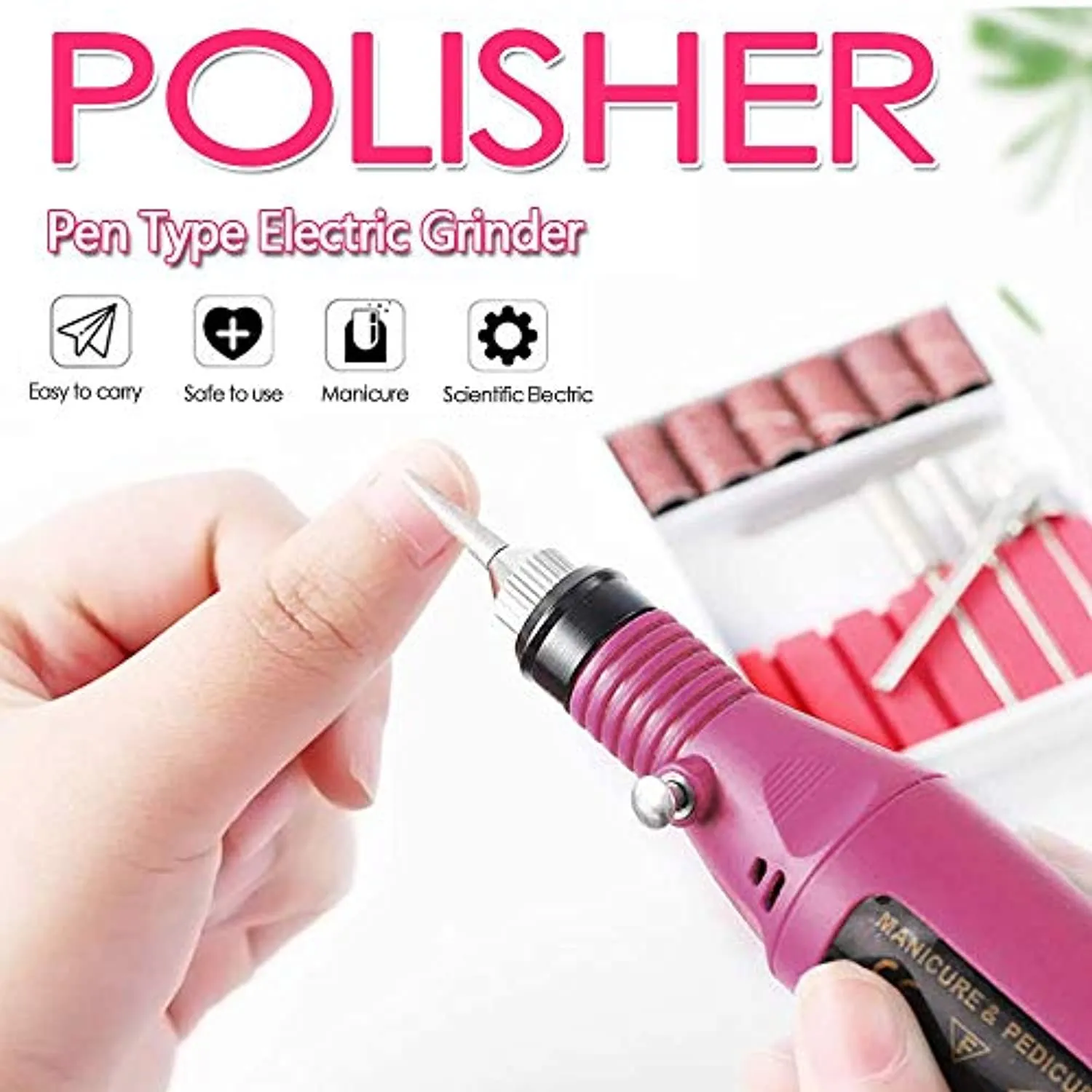 Fantexy Electric Nail Drill Set with Extra 10 Bits