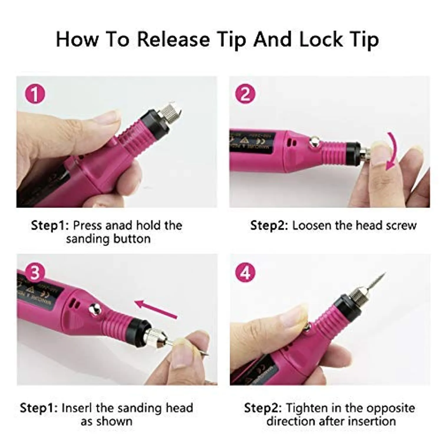 Fantexy Electric Nail Drill Set with Extra 10 Bits