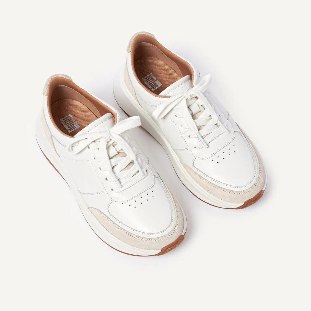 FitFlop F-MODE Leather/Suede Flatform Trainers