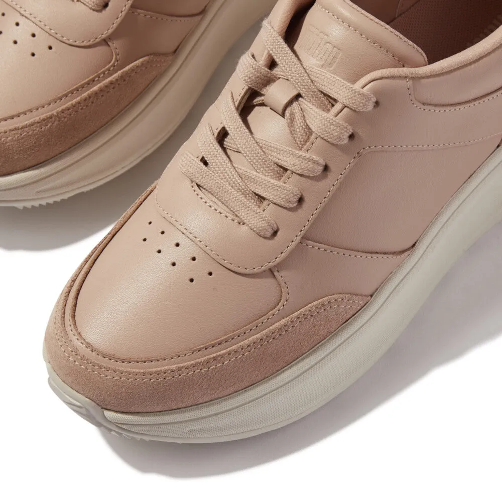 FitFlop F-MODE Leather/Suede Flatform Trainers