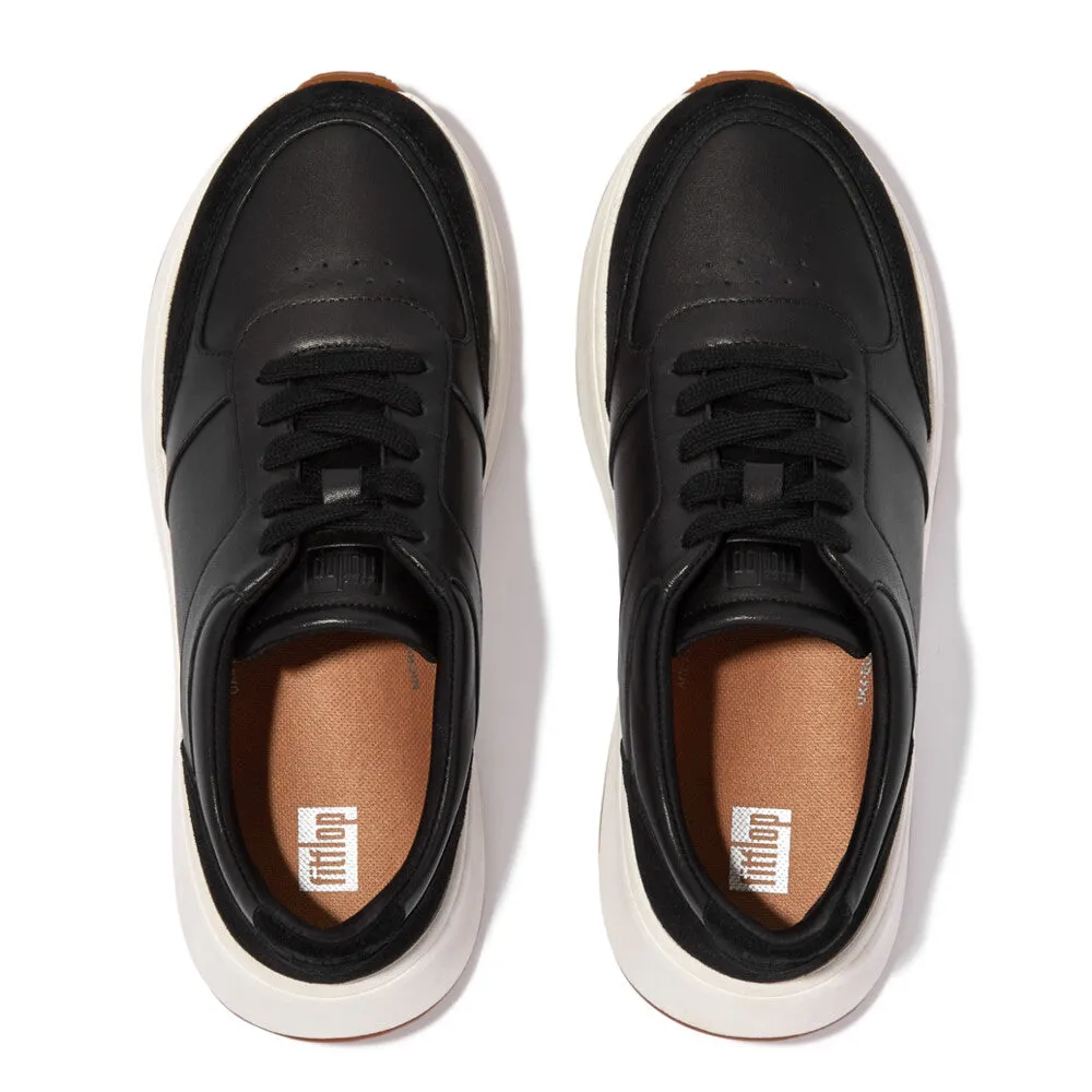 FitFlop F-MODE Leather/Suede Flatform Trainers