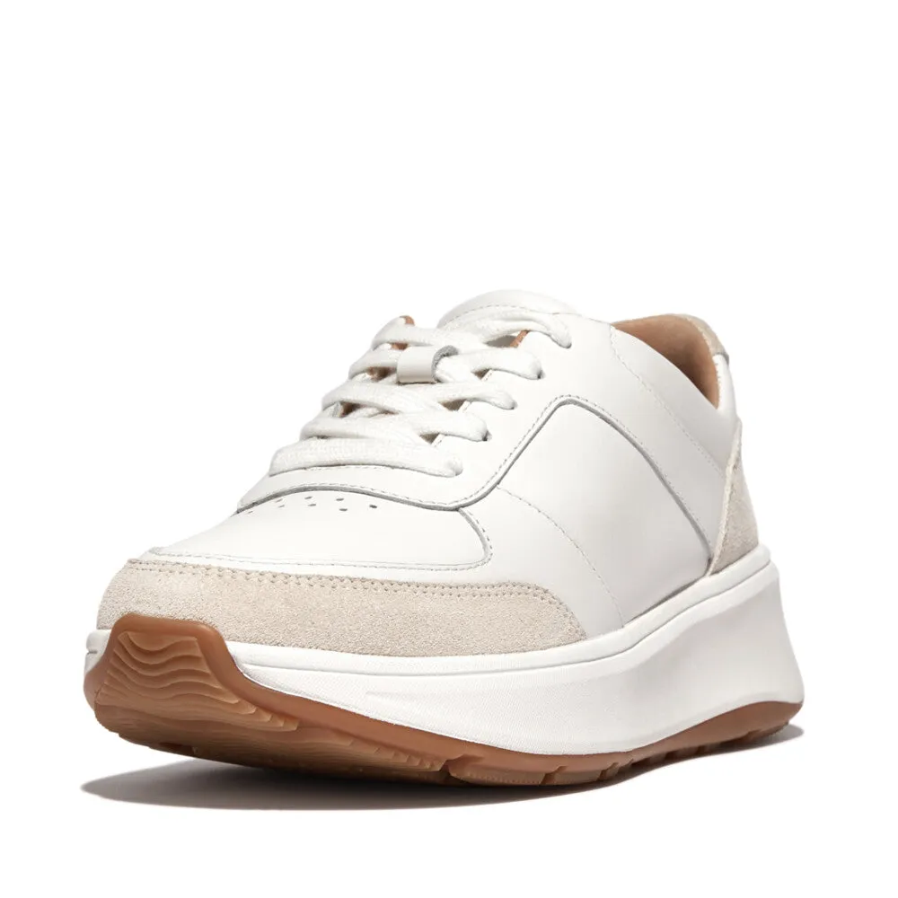 FitFlop F-MODE Leather/Suede Flatform Trainers