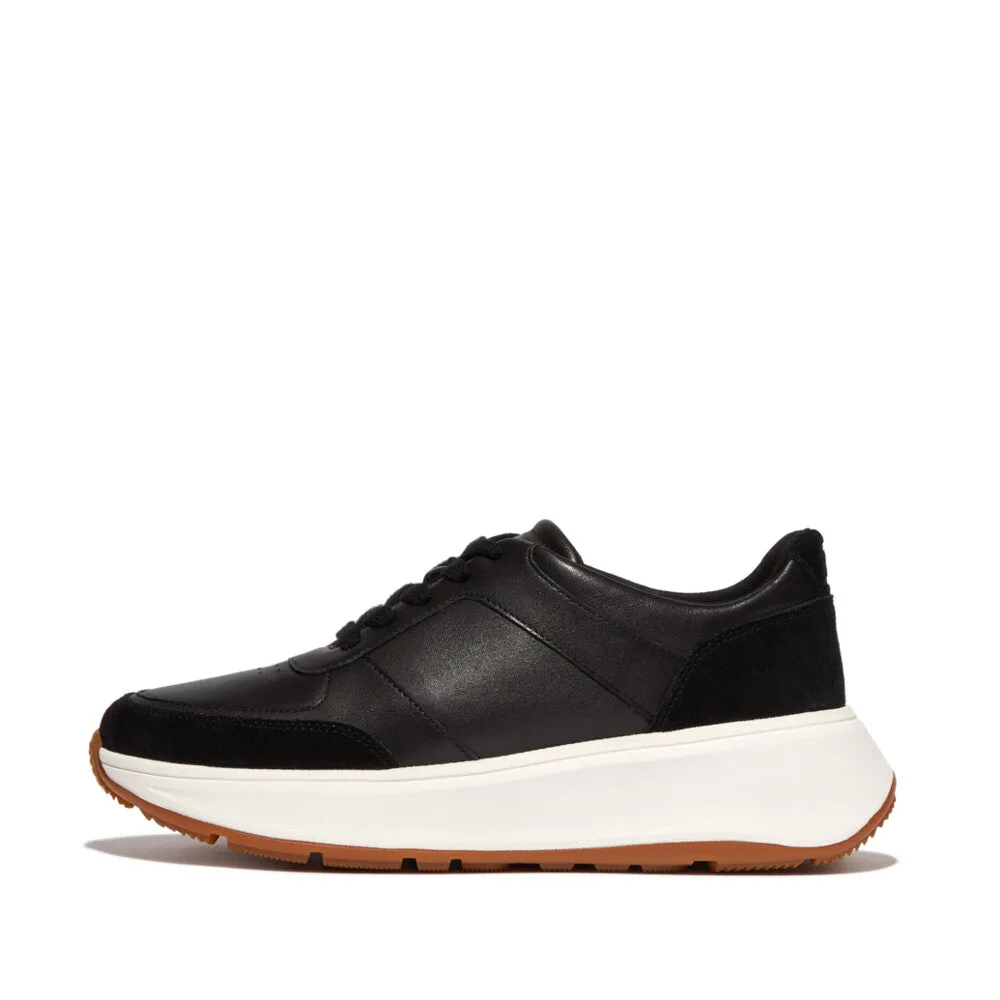 FitFlop F-MODE Leather/Suede Flatform Trainers