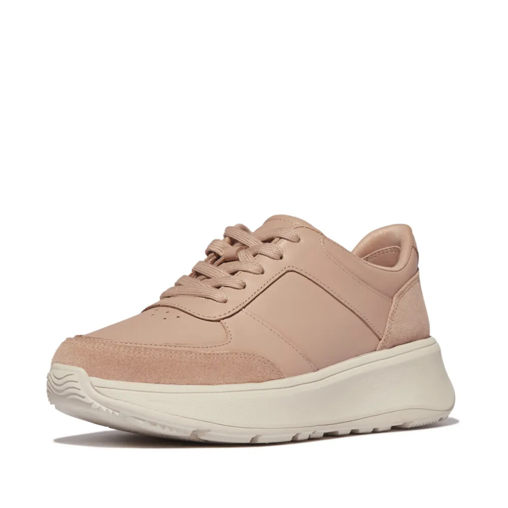 FitFlop F-MODE Leather/Suede Flatform Trainers