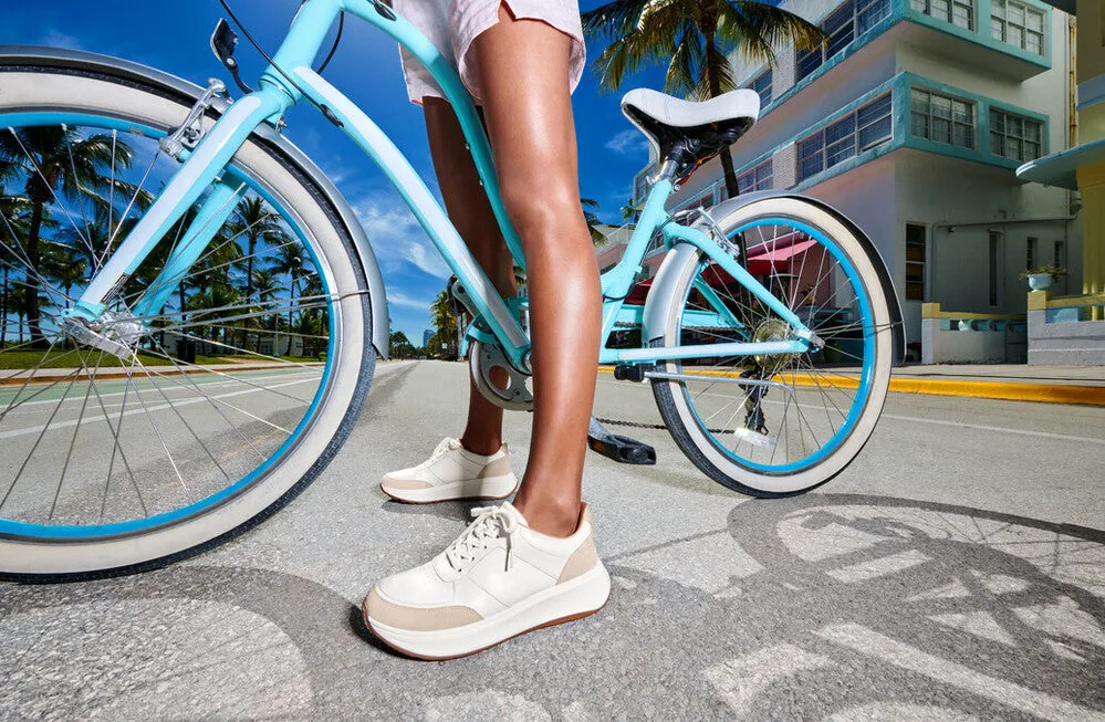 FitFlop F-MODE Leather/Suede Flatform Trainers