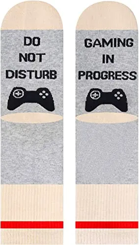 Funny Gaming Gifts Gamer Gifts, Novelty Gamer Socks For Men Gaming Socks Video Game Socks for Game Lovers, Gaming Gifts for Him