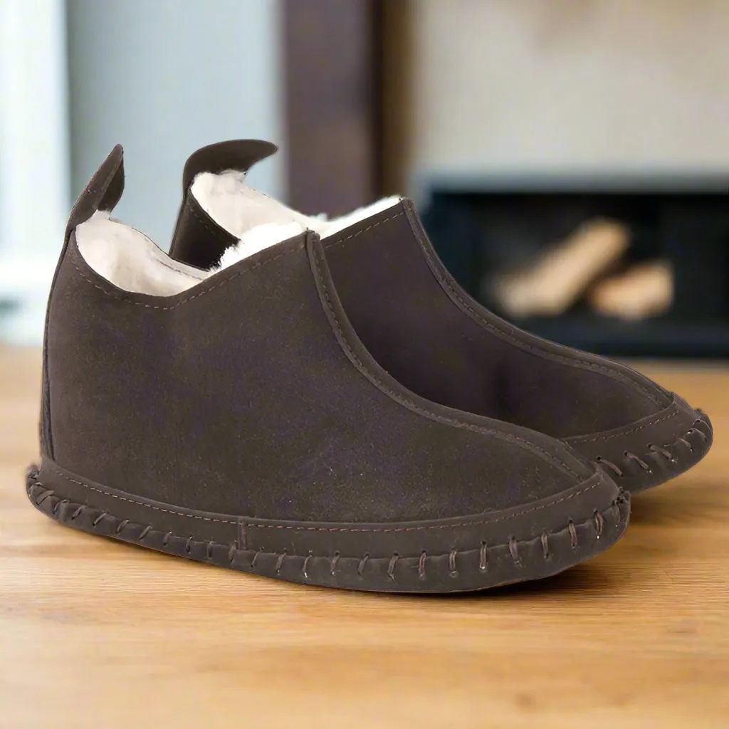 Genuine Sheepskin Slipper Boots - The Fenland - Made in the UK