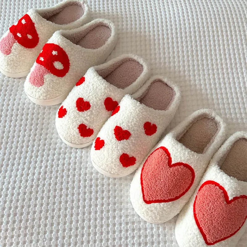[Gift For Lover] Indoor Anti Slip Plush Slippers For Couples
