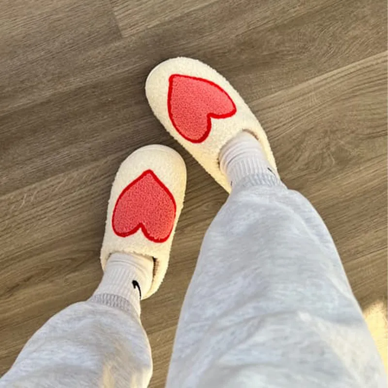 [Gift For Lover] Indoor Anti Slip Plush Slippers For Couples