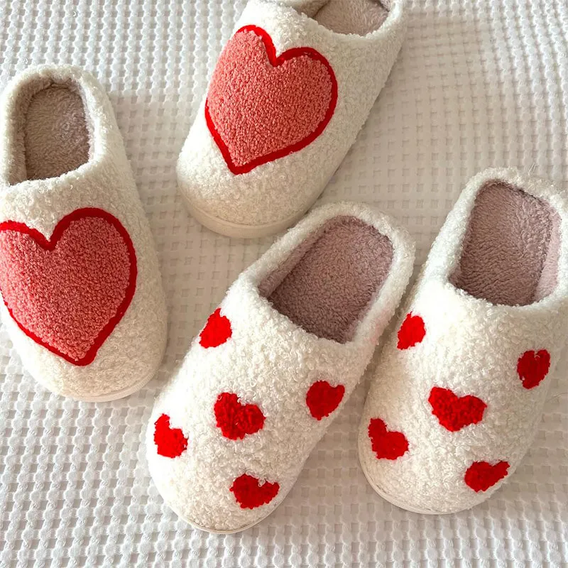[Gift For Lover] Indoor Anti Slip Plush Slippers For Couples