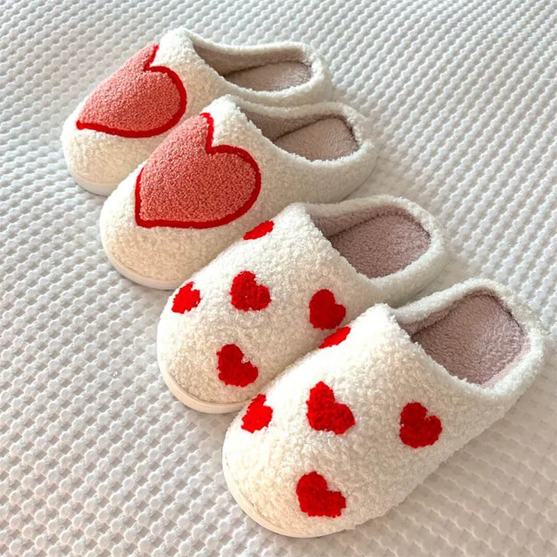 [Gift For Lover] Indoor Anti Slip Plush Slippers For Couples