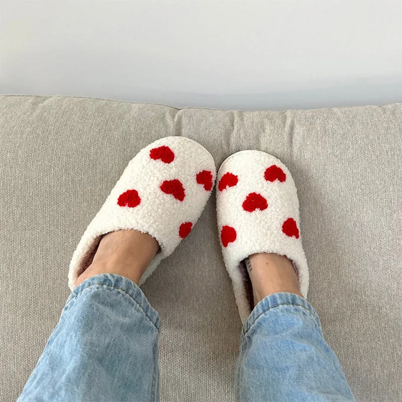 [Gift For Lover] Indoor Anti Slip Plush Slippers For Couples