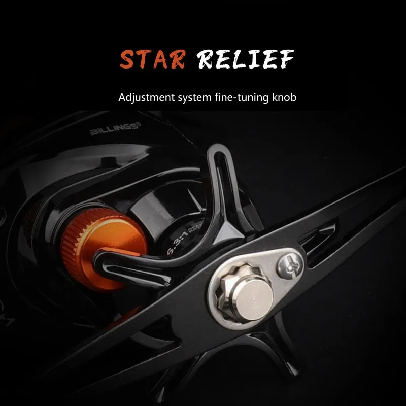 GLS 2022 Lightweight Spool 6.3:1 Gear Ratio Baitcasting Fishing Wheel Left/Right 8kg Max Drag Saltwater Left/Right Fishing Reel