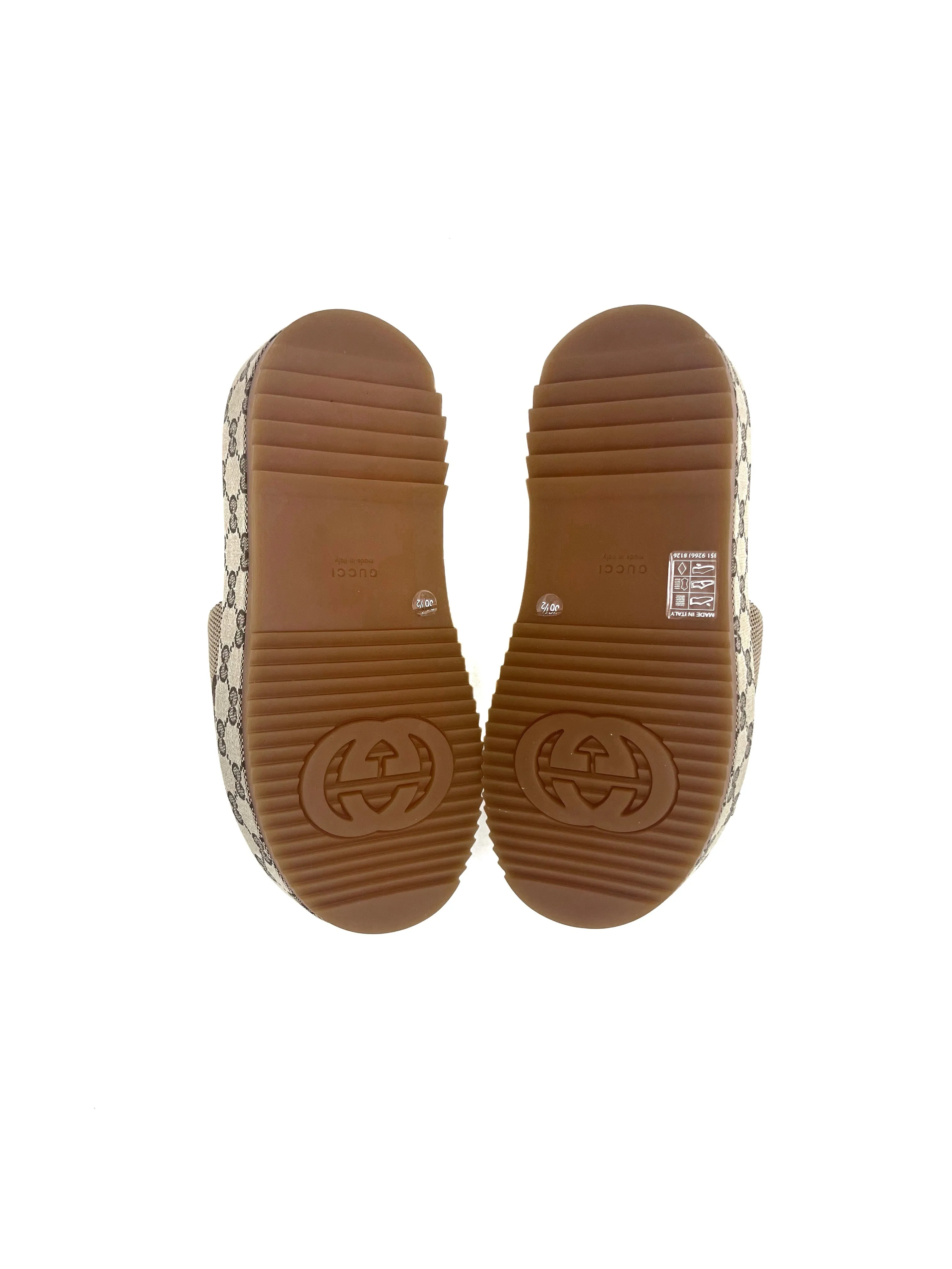 Gucci W Shoe Size 36.5 'Angelina' GG Logo Platform Slide Sandal