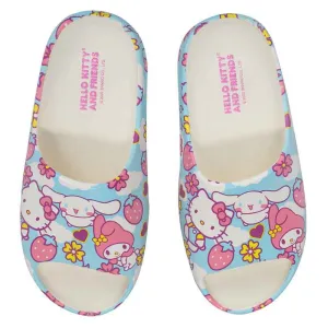 Hello Kitty & Friends AOP Juniors Cloud Slide Sandals