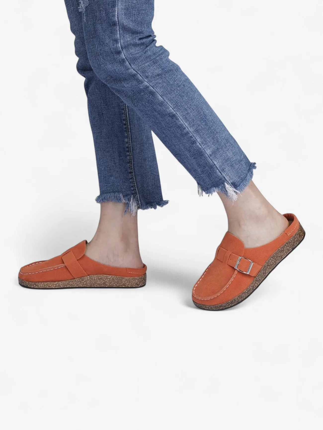 Jada | Women's Buckle Slip On Clogs Sandals Slippers