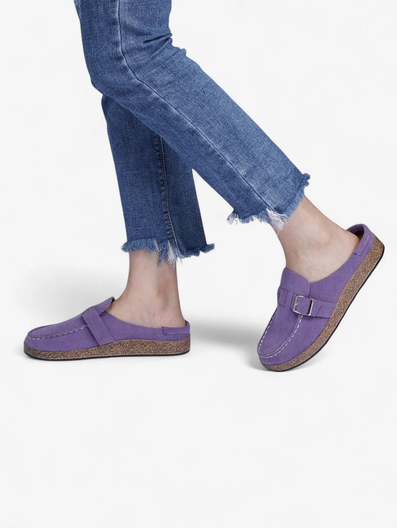 Jada | Women's Buckle Slip On Clogs Sandals Slippers