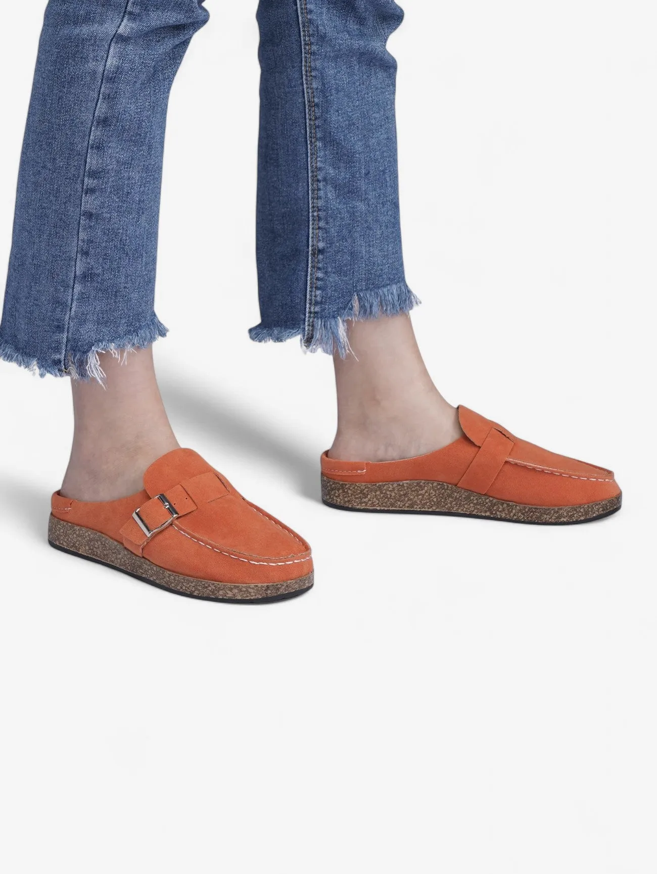 Jada | Women's Buckle Slip On Clogs Sandals Slippers