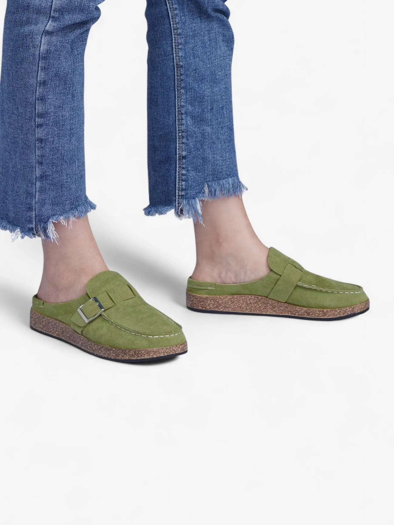Jada | Women's Buckle Slip On Clogs Sandals Slippers