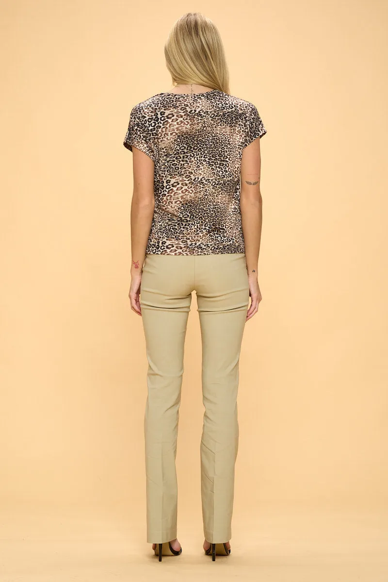 KEYHOLE SIDE TIE DOLMAN TOP