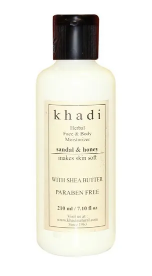 Khadi Natural Sandal & Honey Moisturizer With Sheabutter Paraben Free 210ml